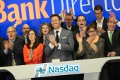 Ringing the closing bell with some of our friends